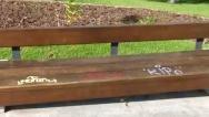 Praça da Bíblia sofre com vandalismo menos de um ano após reforma