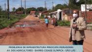 Moradores reclamam de buracos e lama na Cidade Olímpica