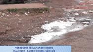 Esgoto é motivo de reclamação no bairro Cohab