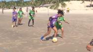 Atletas disputam última rodada da 1ª fase do Beach Fut 7 feminino