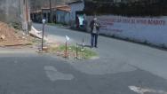 Buraco atrapalha o trânsito no bairro Jordoa