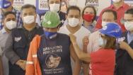 Trabalhadores da construção civil recebem 2ª dose em São Luís