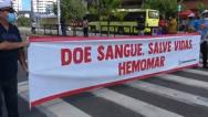 Blitz educativa conscientiza população sobre doação de sangue 