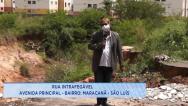 Cratera é motivo de reclamação no bairro Maracanã
