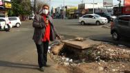 Esgoto causa transtornos na Av. Jerônimo de Albuquerque