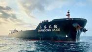 Navio MV Shandong da Zhi, que chegou ao litoral maranhense vindo da Malásia com os primeiros casos da variante indiana da Covid-19. no Maranhão.