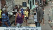 Moradores reclamam de buracos em rua da Vila Embratel