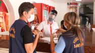 Vigilância Sanitária fiscaliza ações contra Covid no feriado de sexta (26)