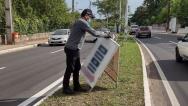 Prefeitura intensifica ações para combater poluição visual na capital