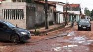  falta de pavimentação em vias do bairro Vila Itamar é denunciada .
