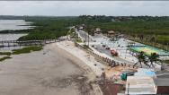 Orla marítima da Praia do Bonfim é urbanizada em São Luís