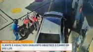 Homem é vítima de assalto enquanto abastecia carro em posto