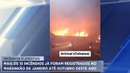 MA já tem mais de 15 mil registros de incêndios em área de vegetação