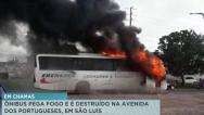 Ônibus pega fogo na Avenida dos Portugueses, em São Luís