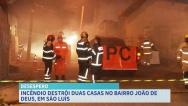  Incêndio destrói casas no Bairro João de Deus, em São Luís