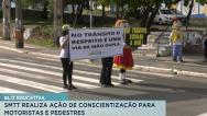 São Luís: agentes da SMTT realiza ação de conscientização para motoristas e pedestres