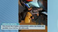  Policiais militares apreendem arma de fogo no bairro Vila Cotia, em São Luís