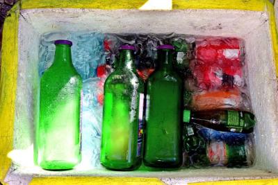 garrafas de vidro
