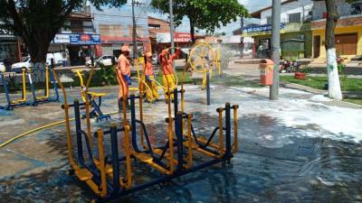 São Luís: higienização de espaços reforça combate à Covid-19