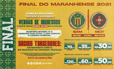 Começa venda de ingressos para decisão do Maranhense 