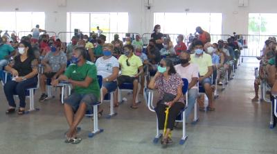 Movimento intenso em novo ponto de vacinação contra Covid-19