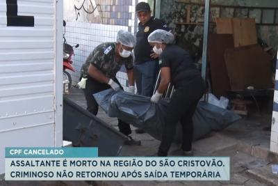 Suspeito de assalto é morto no bairro São Cristovão