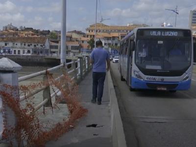 Ponte São Francisco gera risco aos pedestres  