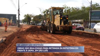 Motoristas reclamam de obras de intervenção no trânsito próximo a UEMA