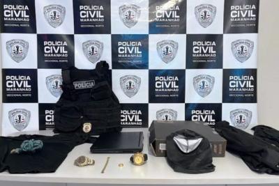  Homem é preso por portar colete balístico e distintivo da Polícia Civil em São Luís