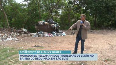 Moradores reclamam de ponte com tubulação obstruída na Vila dos Nobres
